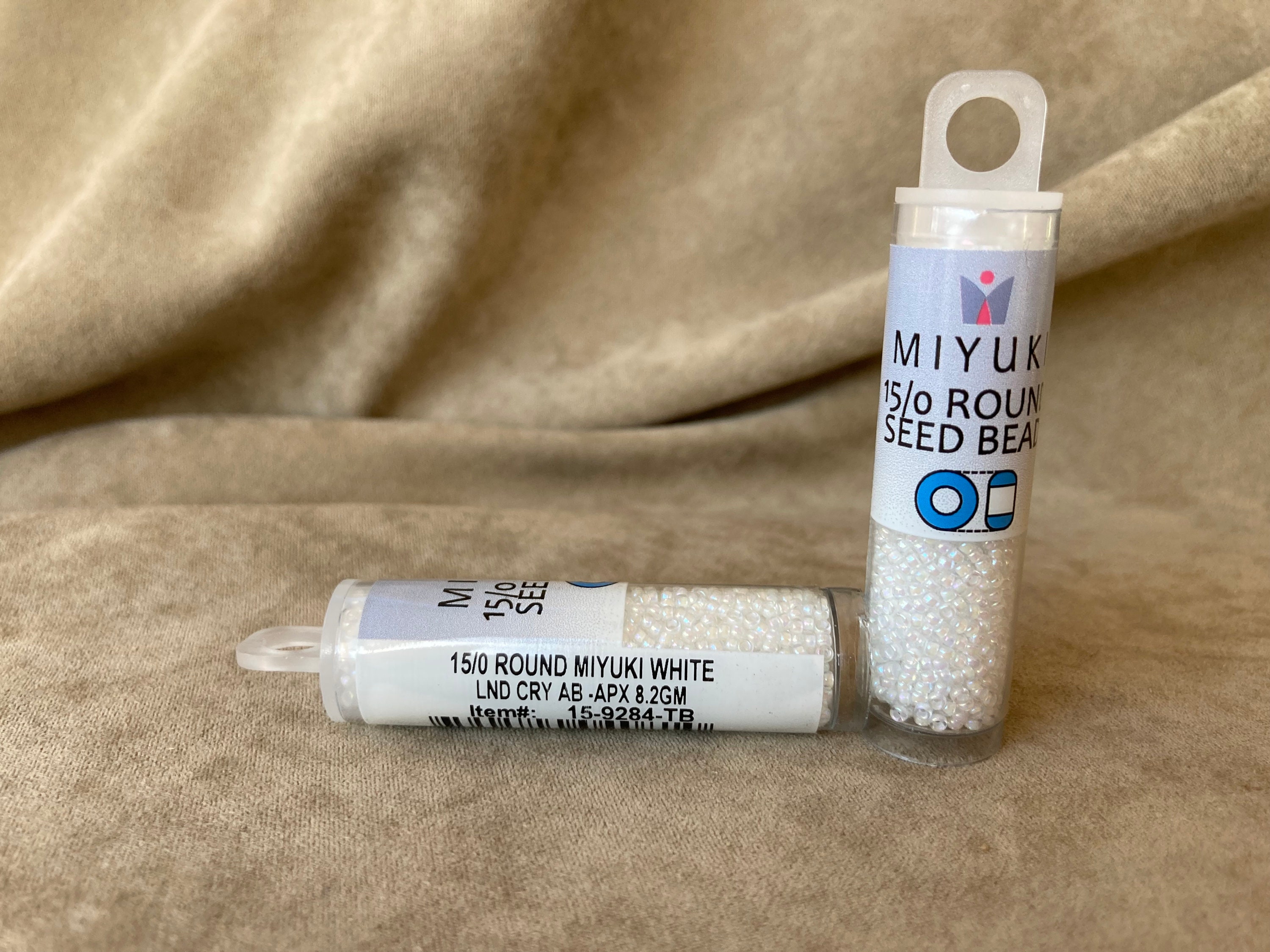 15-9284, White Lined Crystal AB, 15/0 Seed Bead by Miyuki - Etsy