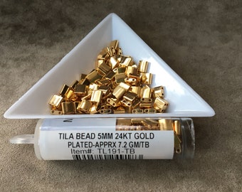 Tila, TL191, 24KT Gold Plated, by Miyuki