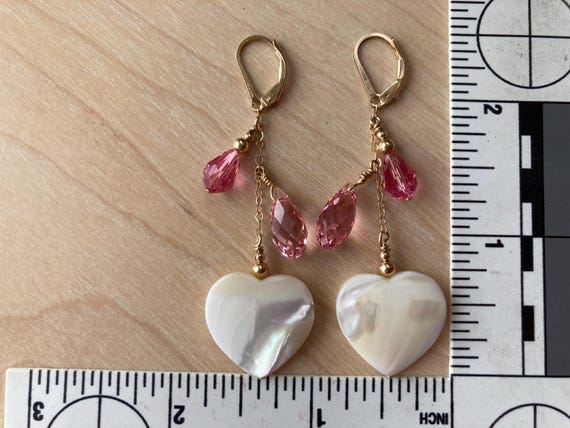 Orecchini Michael Kors a forma di cuore in oro rosa