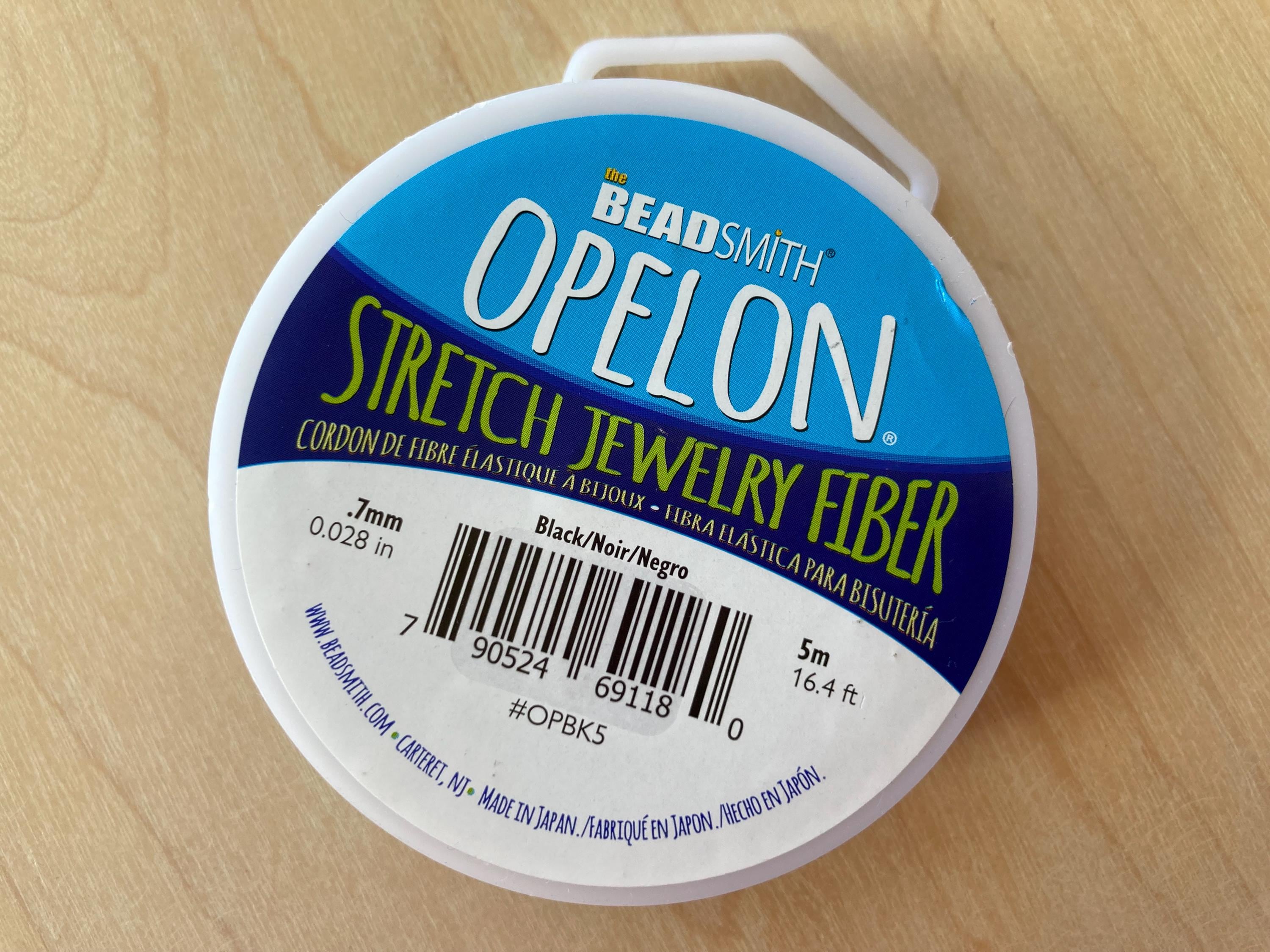 Opelon 0.7mm Black Stretch Jewelry Fiber, 5 Meter Spool - Etsy