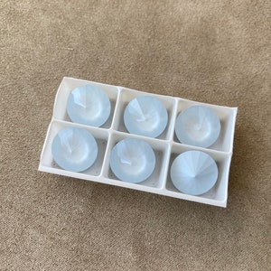 Set of 6, Swarovski Art. 1122, Crystal Powder Blue, 12mm