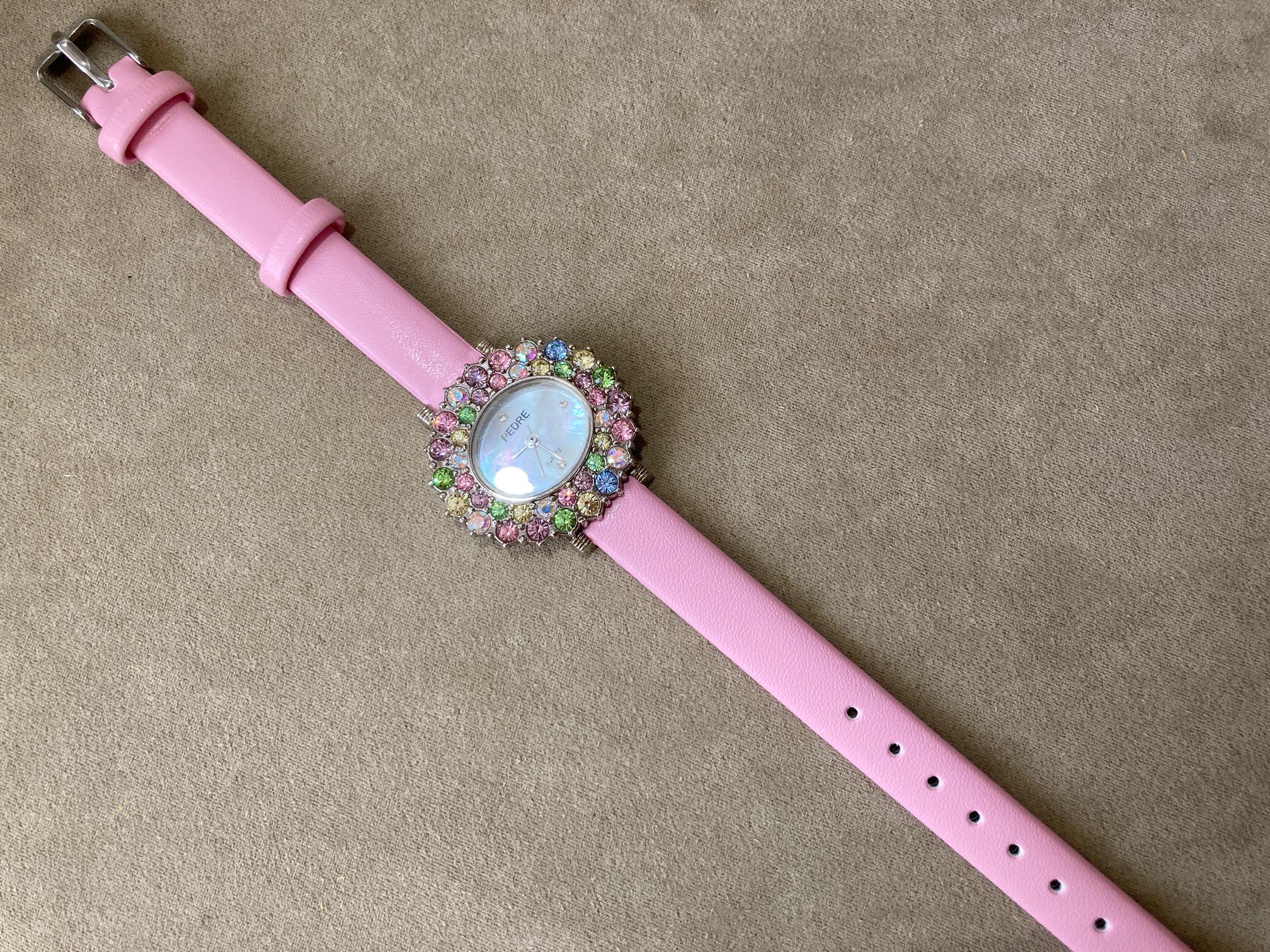 Vintage Pedre Women’s Quartz Watch – Colorful Dial, New Battery Pedre Watch - Etsy main image 4