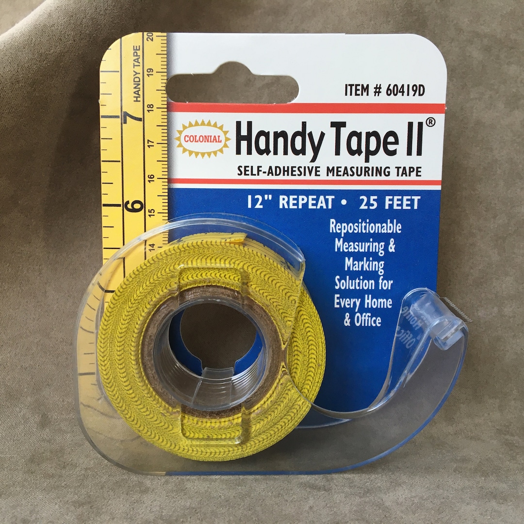 Handy Tape II Self adhesive Measuring Tape 25 X 3 4 Roll Made in USA Etsy UK