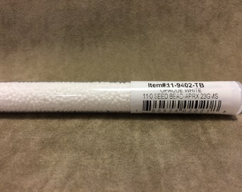 11-9402, Opaque White, 11/0 Seed Bead by Miyuki