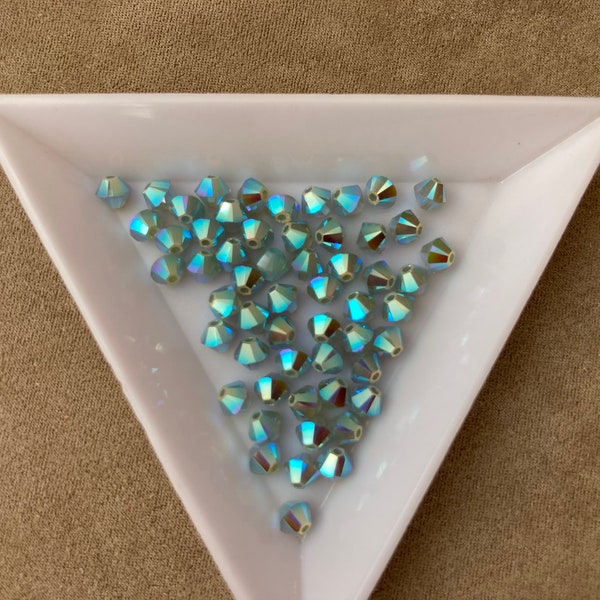 Swarovski 4 mm Bicone, Pacific Opal AB2x, paquet de 72