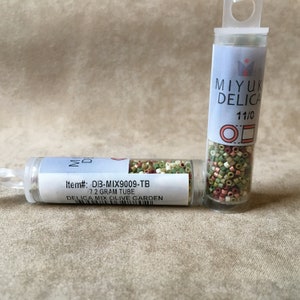 Delica 11/0, DBMIX9009, Olive Garden Mix by Miyuki