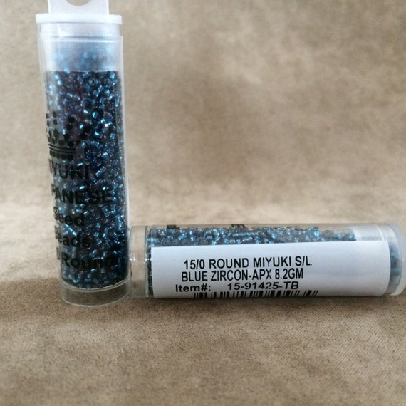 15-1425, Miyuki 8.2g Silver-Lined Blue Zircon 15-1425, Miyuki 8.2g Silver-Lined Blue Zircon