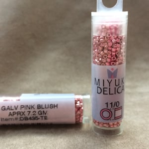 Delica 11/0, DB435, Galvanized Pink Blush by Miyuki