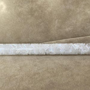 Twist Bugle Bead, 6mm, Size #2, TW206-250F / TW206-131FR, Matte Crystal AB by Miyuki