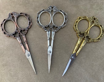 Craft Scissors, Vintage Reproduction Style, 3 Finishes!