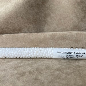 DP-9402, Opaque White, Miyuki 3.4mm Drop Bead