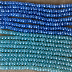 Czech Glass Rondelle, Luster finish, 6x2mm, 50 piece Strand, 2 Colors!