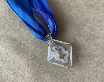 Swarovski 6926, Faceted Grow Rhombus Pendant, Crystal, 36mm