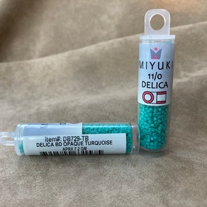 Delica 11/0, DB729, Opaque Turquoise by Miyuki