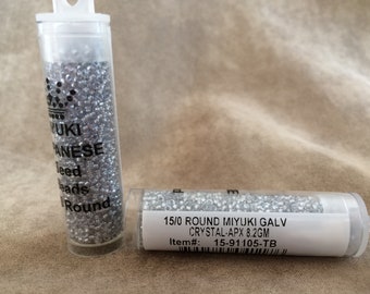 15-1105, Miyuki 8.2g Galvanized Crystal 15-1105, Miyuki 8.2g Galvanized Crystal