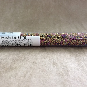 11-9188, Metallic Purple Gold Iris, 11/0 Seed Bead by Miyuki