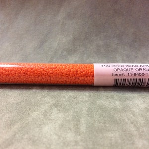 11-9406, Opaque Orange, 11/0 Seed Bead by Miyuki