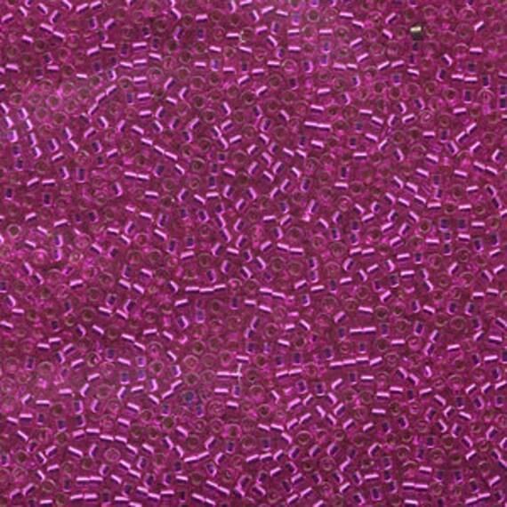 miyuki38 Delica 11/0, DB1340, Dyed Silver Lined Bright Fuchsia by Miyuki - Etsy