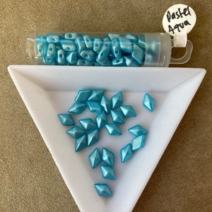 Czech DiamonDuo, Pastel Aqua, 8 gram tube