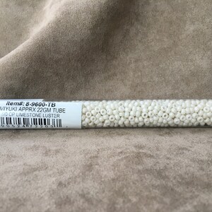 8-9600, Opaque Limestone Luster, 8/0 Seed Bead by Miyuki