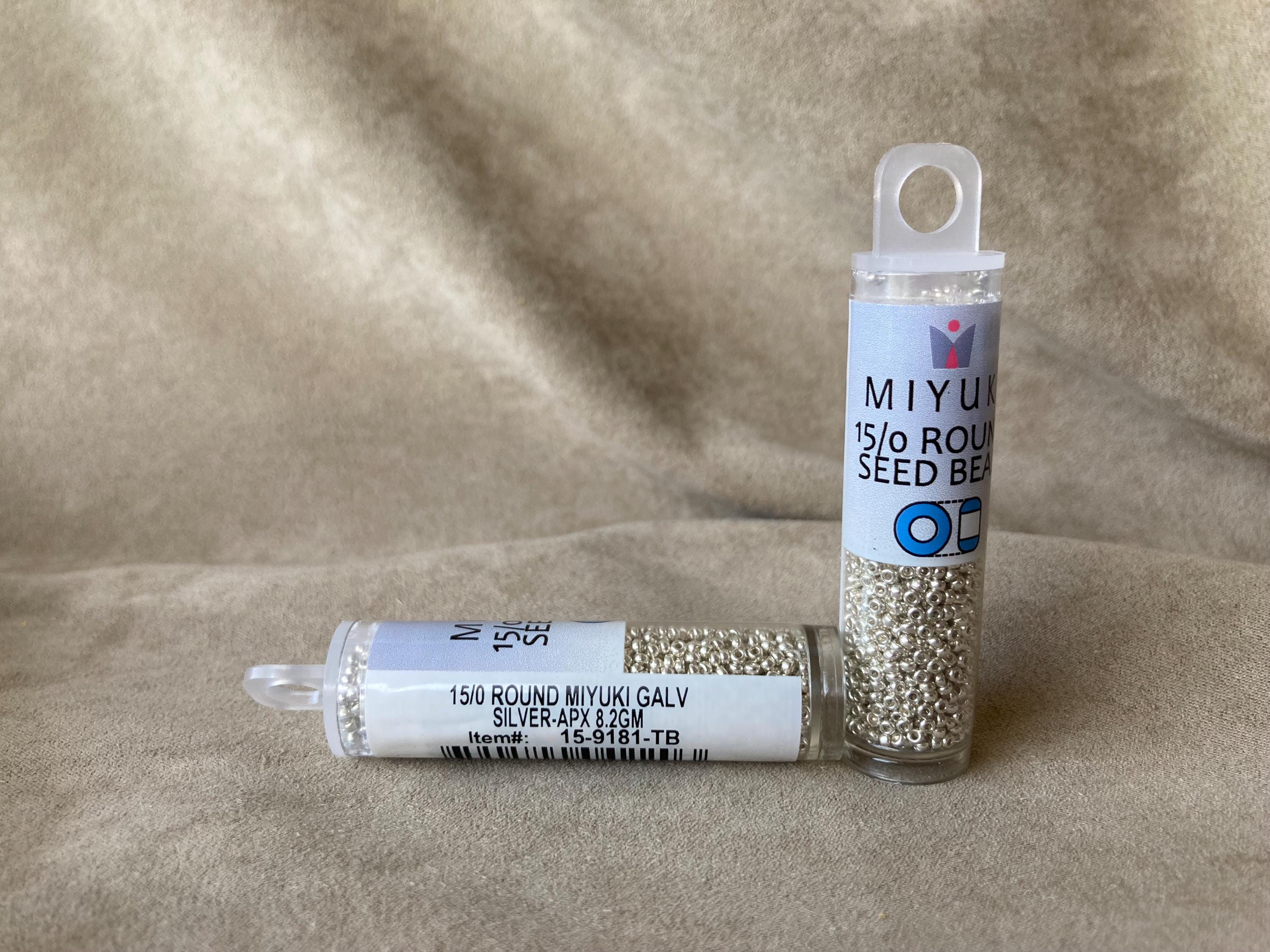 15-1051 / 15-9181, Galvanized Silver, 15/0 Seed Bead by Miyuki - Etsy