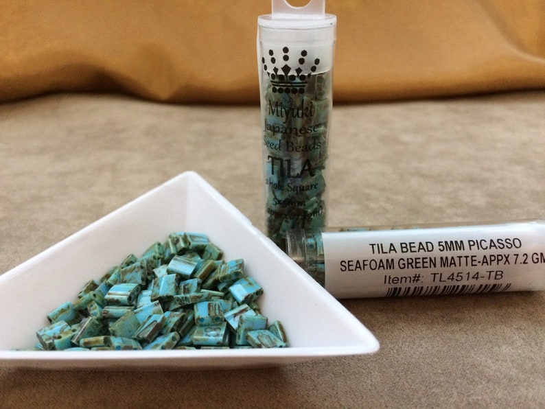 Tila Picasso Seafoam Green Matte Miyuki TL4514
