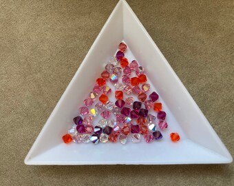 Swarovski 4mm Bicone, Watermelon Sunrise Mix, package of 72