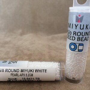 15-9471, White Pearl AB, 15/0 Seed Bead by Miyuki