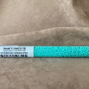 11-94472, Duracoat Opaque Dyed Seafoam, perlina di semi 11/0 di Miyuki