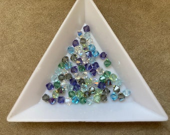 Swarovski 4mm Bicone, Tranquility Mix, package of 72