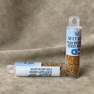 15-9199, 24KT Gold Iris, 15/0 Seed Bead by Miyuki