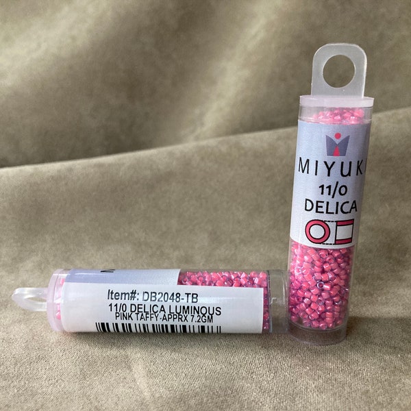 Delica 11/0, DB2048, Luminous Pink Taffy by Miyuki