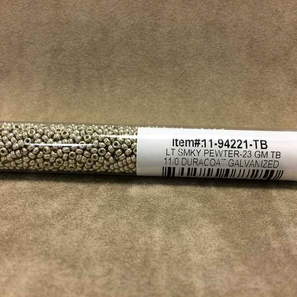 11-94221, Light Smoky Pewter Duracoat Galvanized, 11/0 Seed Bead by Miyuki