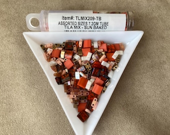 Tila Mix Pebbles, TLMIX206, Miyuki 2 Hole Bead - UK