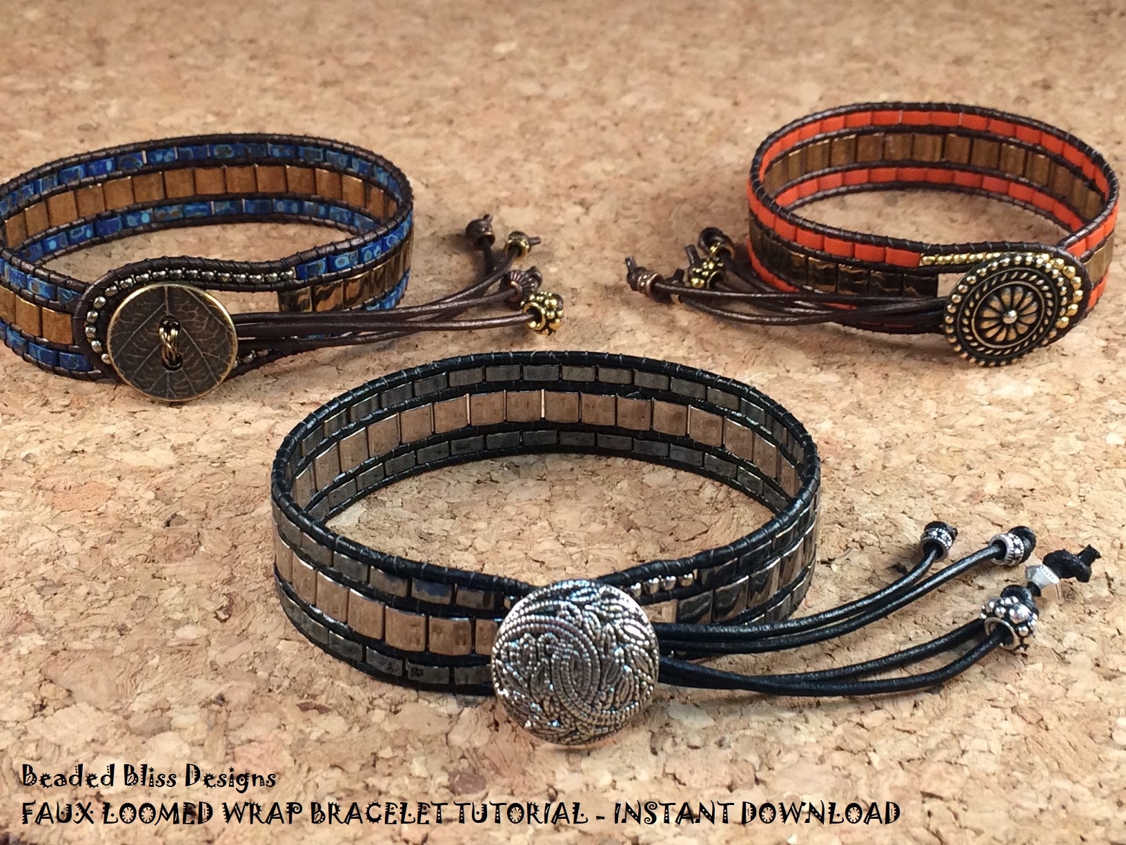 Hippie Jewelry Leather Wrap Bracelet – HappyGoLicky Jewelry