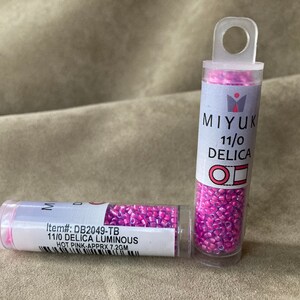 Delica 11/0, DB2049, Luminous Hot Pink by Miyuki