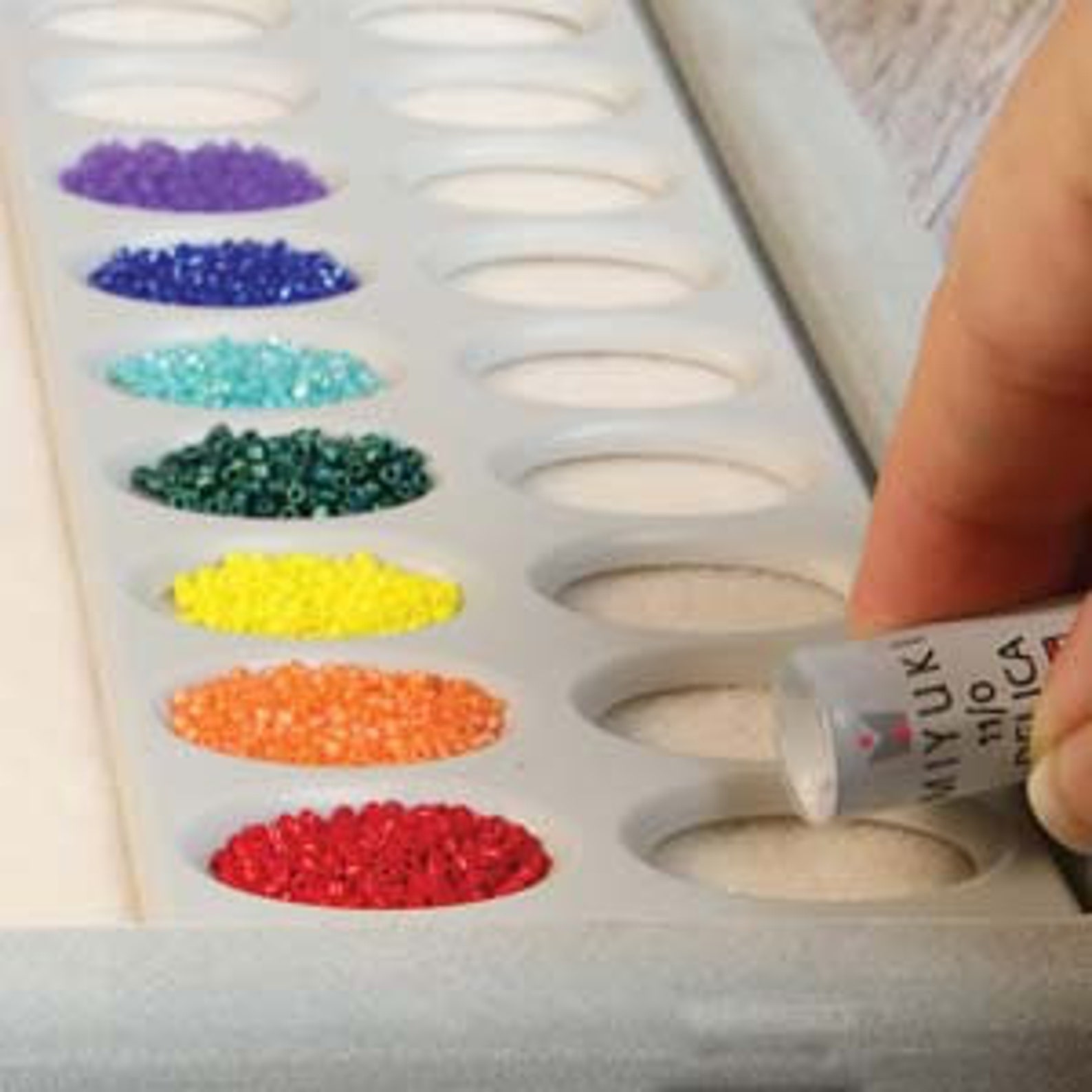 Set of 2, Basic Elements Seed Bead Sorters, 24 Compartments by ...