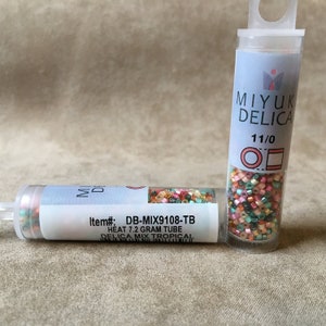 Delica 11/0, DB-MIX9108, Tropical Heat Mix by Miyuki