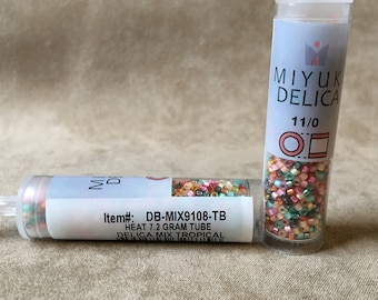 Delica 11/0, DB-MIX9108, Tropical Heat Mix by Miyuki