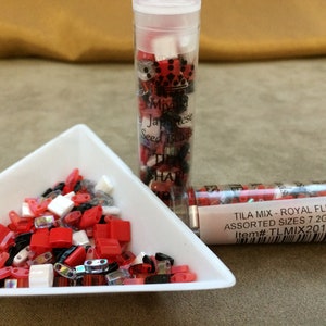 Tila Mix Royal Flush, TLMIX201, Miyuki 2 Hole Bead