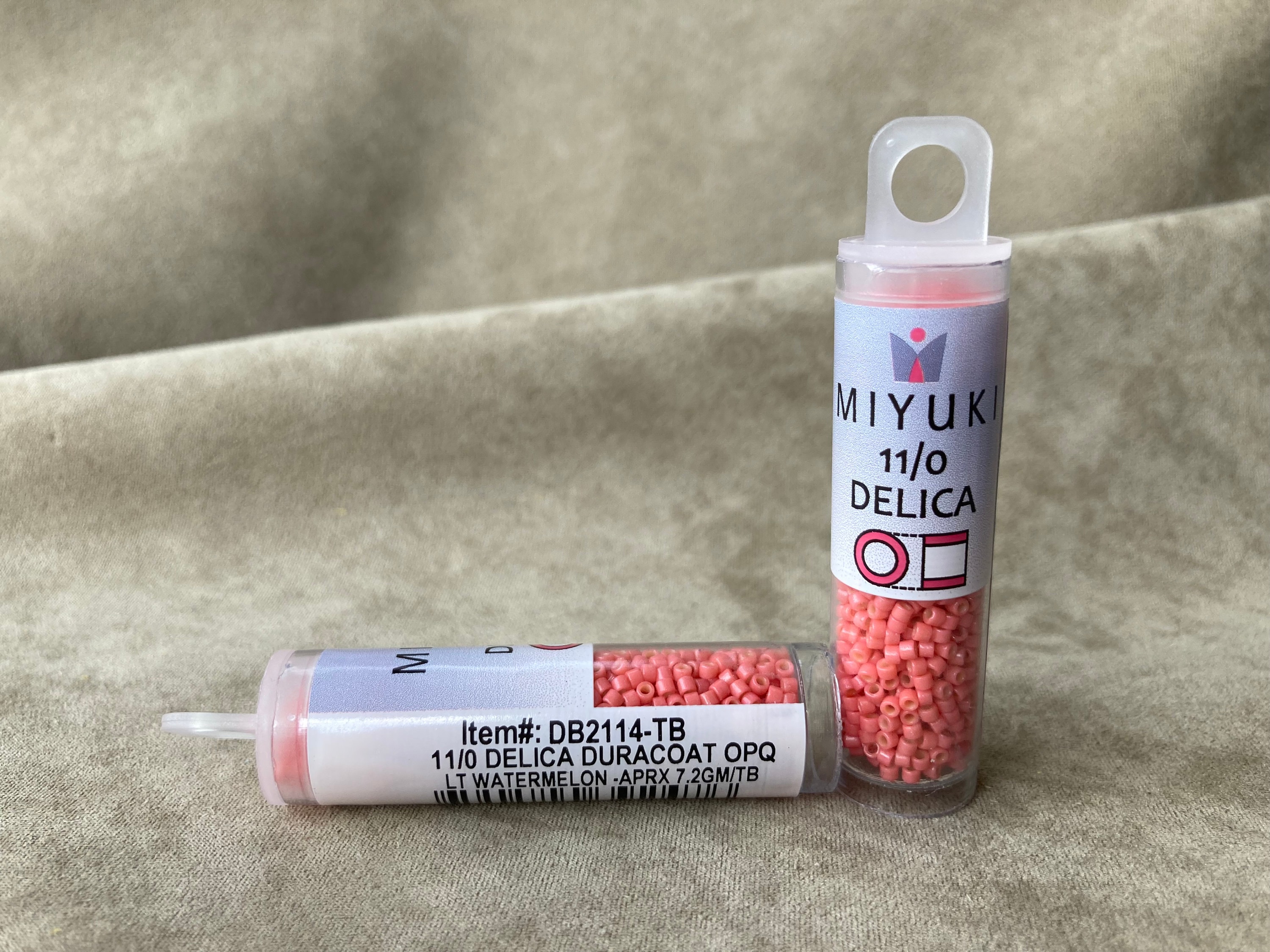 Delica 11/0, DB2114, Duracoat Opaque Light Watermelon by Miyuki - Etsy