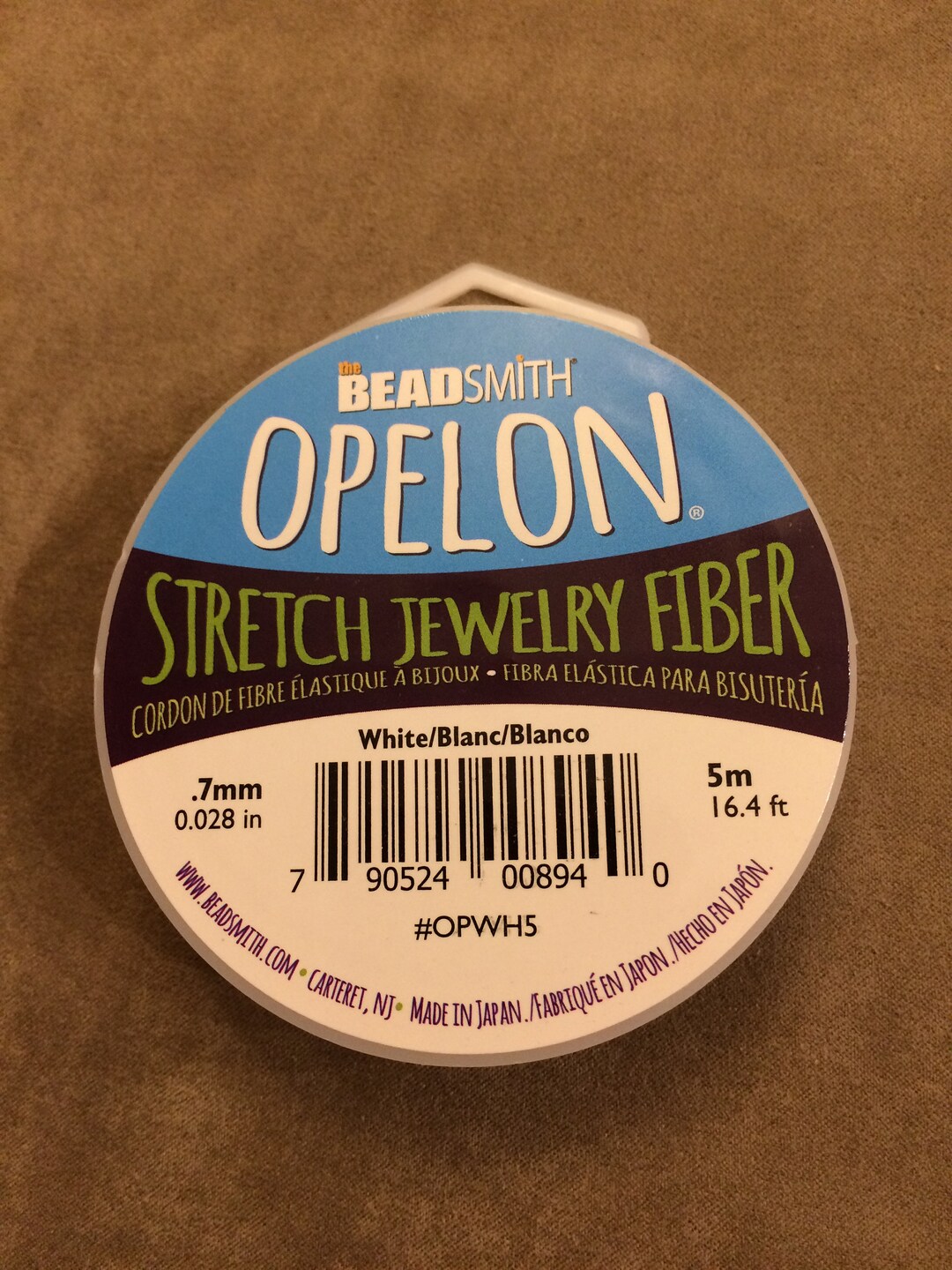 Opelon White Stretch Jewelry Fiber, 5 Meter Spool Etsy
