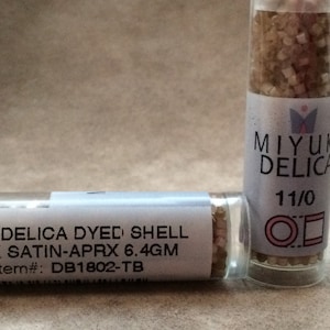 Delica 11/0, DB1802, Dyed Shell Silk Satin by Miyuki