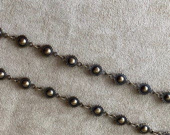 Ball & Cog Chain, Antique Brass, Sold by the Foot