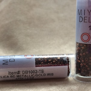 Delica 11/0, DB1002, Metallic Gold Iris by Miyuki