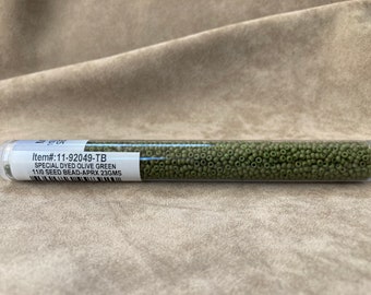 11-92049, Special Dyed Olive Green, 11/0 Seed Bead by Miyuki