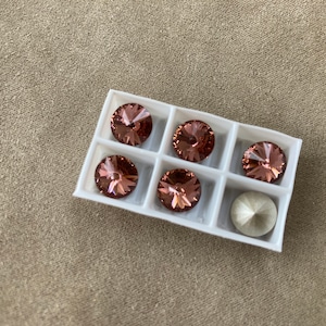 Lot de 6, Swarovski Art. 1122, SS39 / 8 mm, rose pâle métallisé