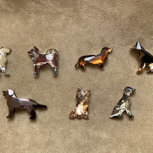 スワロフスキー犬コレクション、ファンシーストーン＆フラットバック、秋田犬、ジャーマンシェパード、ラブラドール、ワイマラナー、個売り