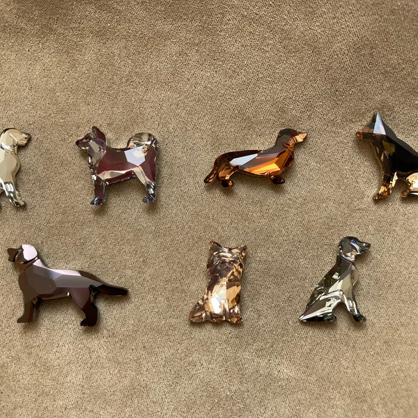 Collection pour chiens Swarovski, pierre fantaisie et dos plat, akita, berger allemand, laboratoire et braques de Weimar