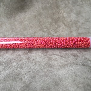 8-405F, Opaque Rainbow Frosted Cherry, 8/0 Seed Bead by Toho